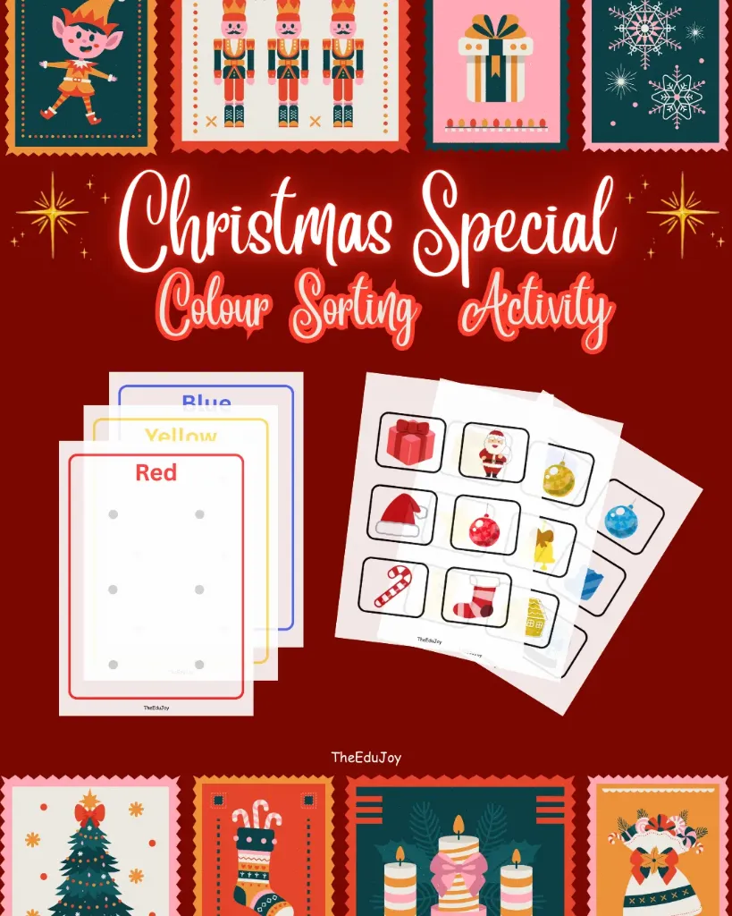 Colour Sorting Activity Christmas Special