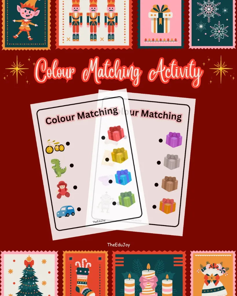 Colour Matching Activity Christmas Special