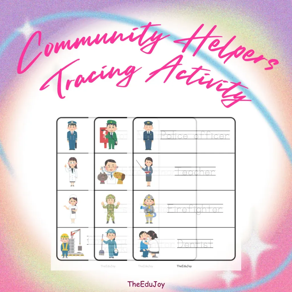 Community Helpers Tracing Activity